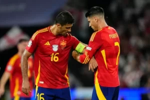 Rodri và Morata nguy cơ bị UEFA  phạt.